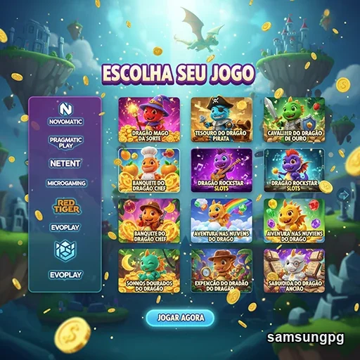Jogos variados disponíveis na plataforma samsungpg para VIP.