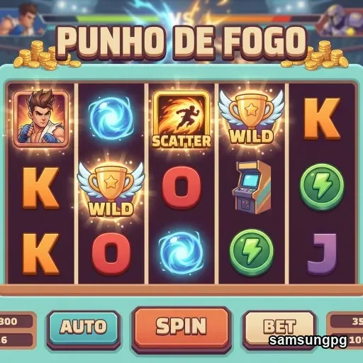 Slot game 'Punho de Fogo' na plataforma samsungpg.