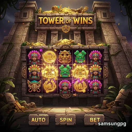 Slot 'Tower of Wins' disponível no aplicativo samsungpg.