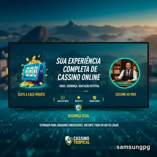Exibição de slots e cassino ao vivo na samsungpg.